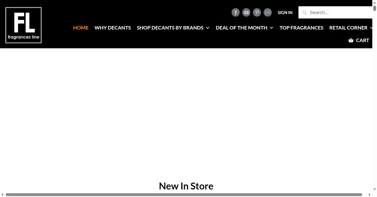 fragrancesline.com as the Internet Archive first saved it, 16 Aug 2018