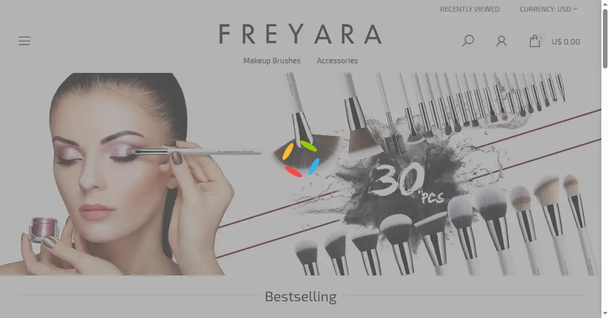 freyara.com as the Internet Archive first saved it, 1 Nov 2020