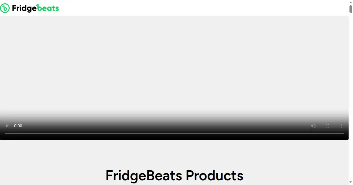 fridgebeats.com as the Internet Archive first saved it, 18 Jan 2025