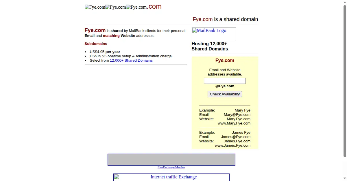 fye.com as the Internet Archive first saved it, 25 Jan 1999