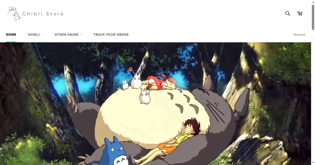 ghibli.store as the Internet Archive first saved it, 3 Jun 2017