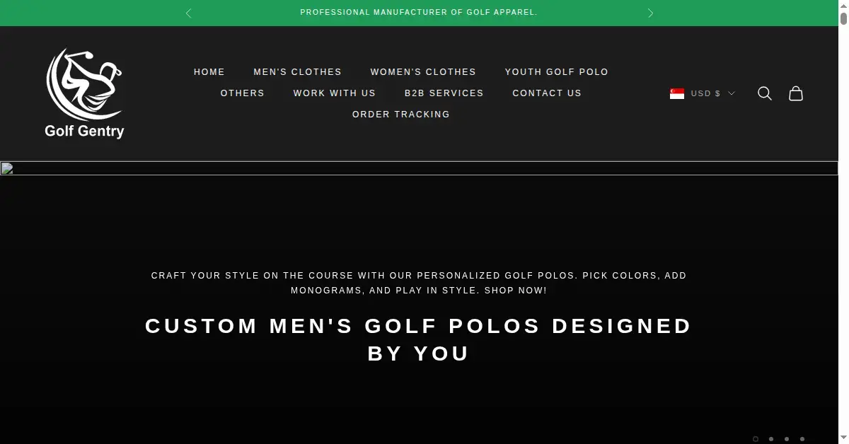 golfgentry.com as the Internet Archive first saved it, 17 Aug 2024