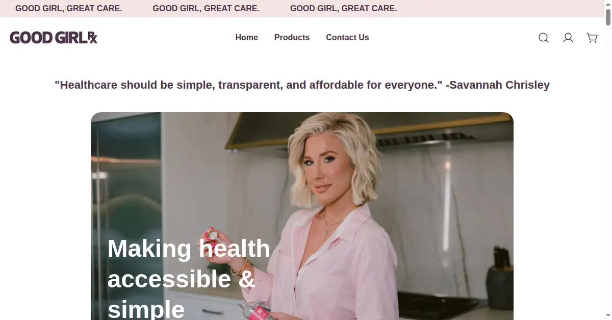 goodgirlrx.com as the Internet Archive first saved it, 14 Mar 2025