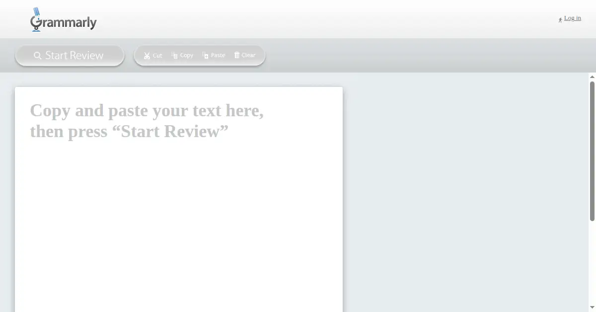 grammarly.com as the Internet Archive first saved it, 7 Dec 2009