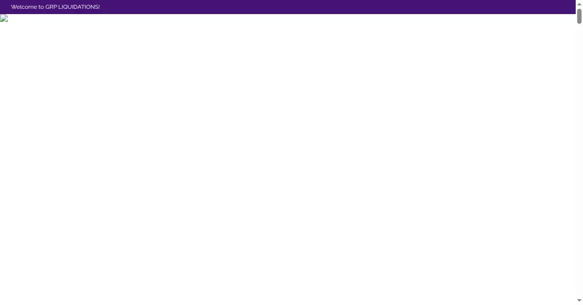 grpliquidations.com as the Internet Archive first saved it, 19 Sep 2022