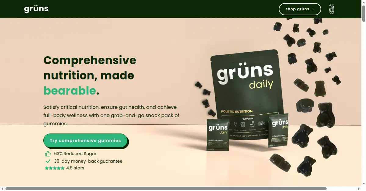gruns.co as the Internet Archive first saved it, 23 Jul 2023