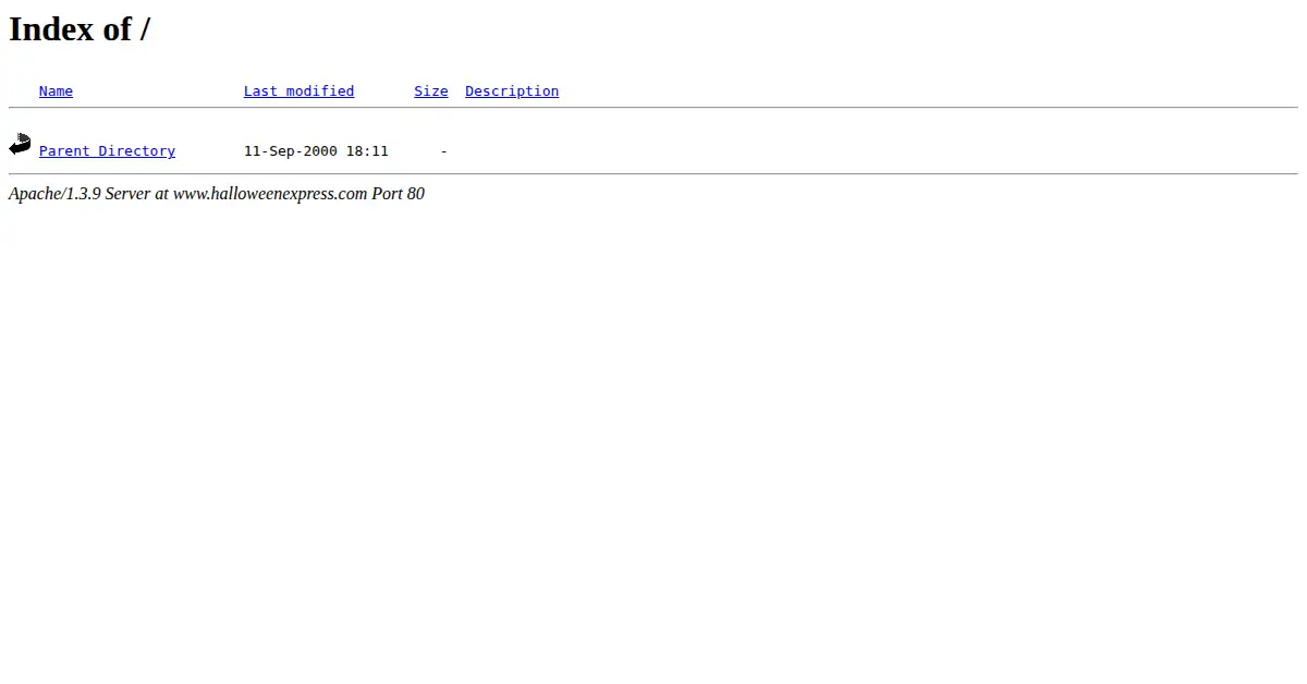 halloweenexpress.com as the Internet Archive first saved it, 17 Oct 2000