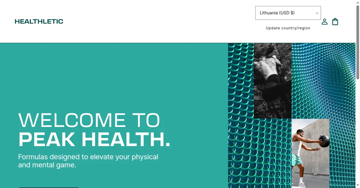 healthletic.io as the Internet Archive first saved it, 17 Apr 2024