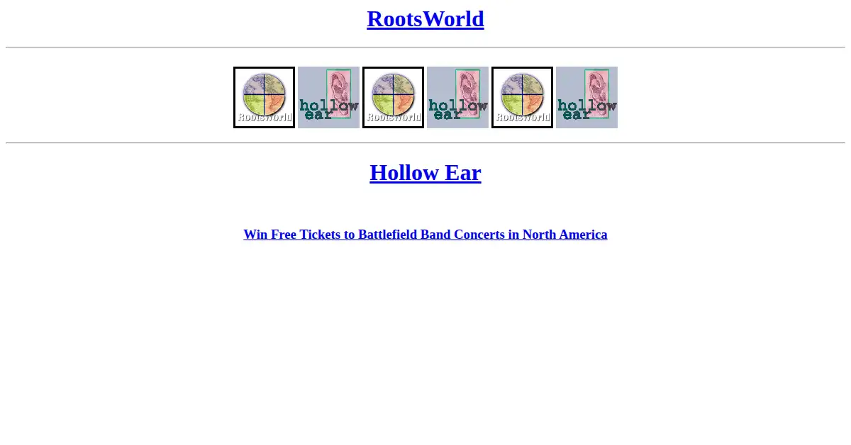 hear.com as the Internet Archive first saved it, 19 Dec 1996