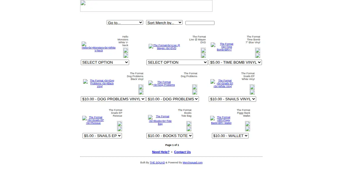 hellomerch.com as the Internet Archive first saved it, 30 Apr 2008
