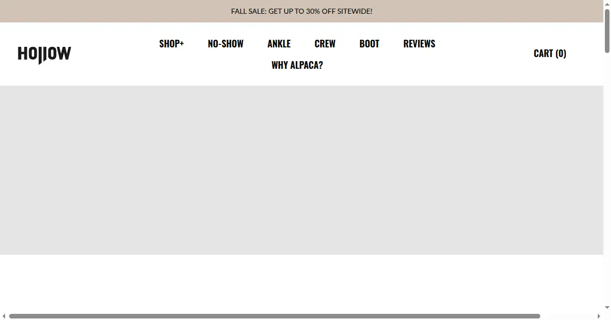 hollowsocks.com as the Internet Archive first saved it, 26 Sep 2022