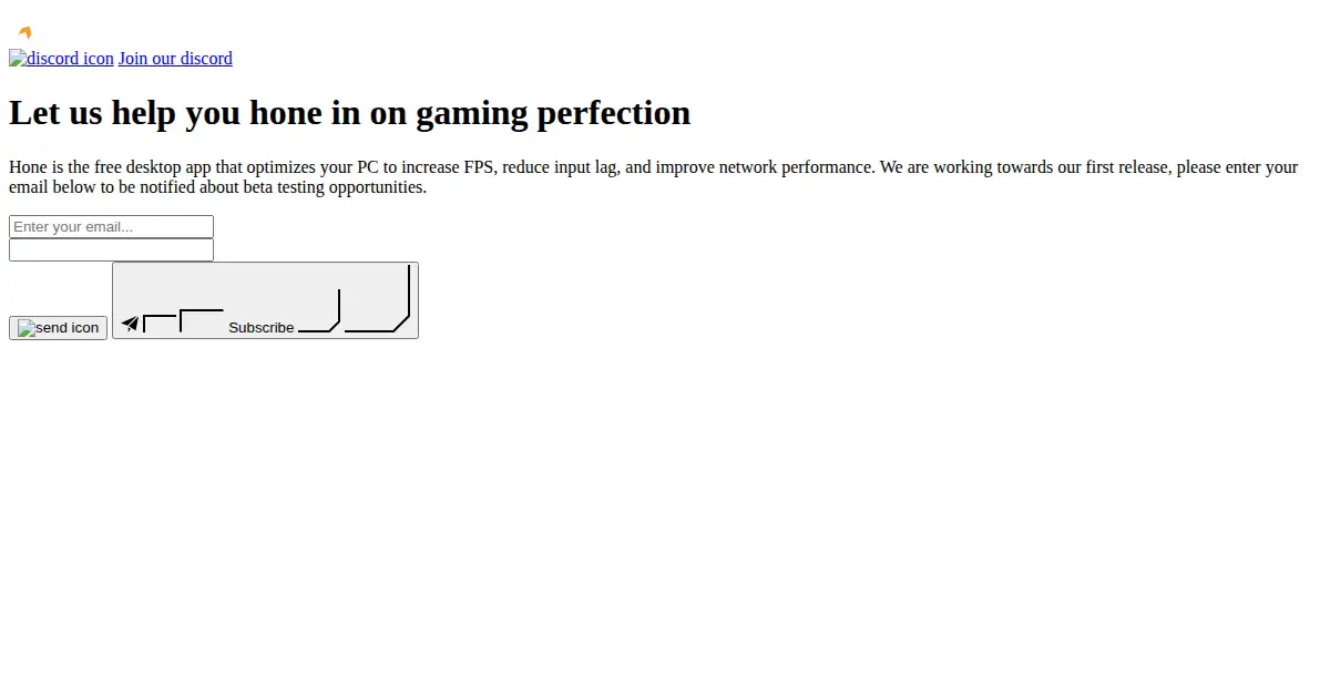 hone.gg as the Internet Archive first saved it, 28 Dec 2020