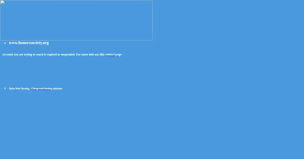 honorssociety.org as the Internet Archive first saved it, 5 Feb 2005