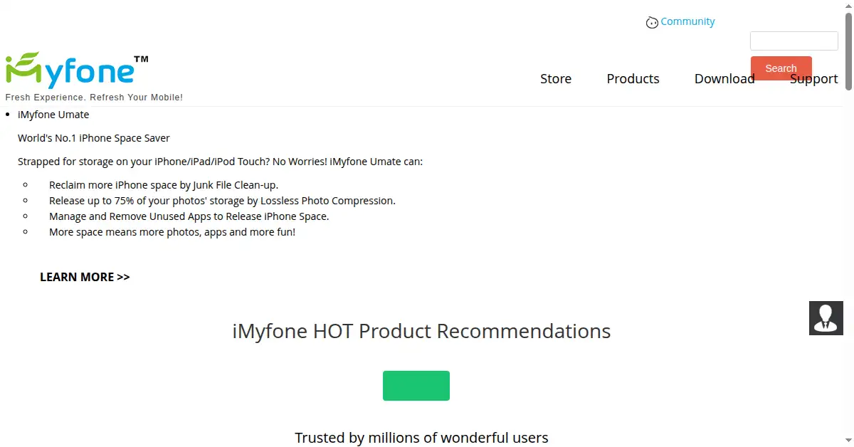 imyfone.com as the Internet Archive first saved it, 19 Feb 2016