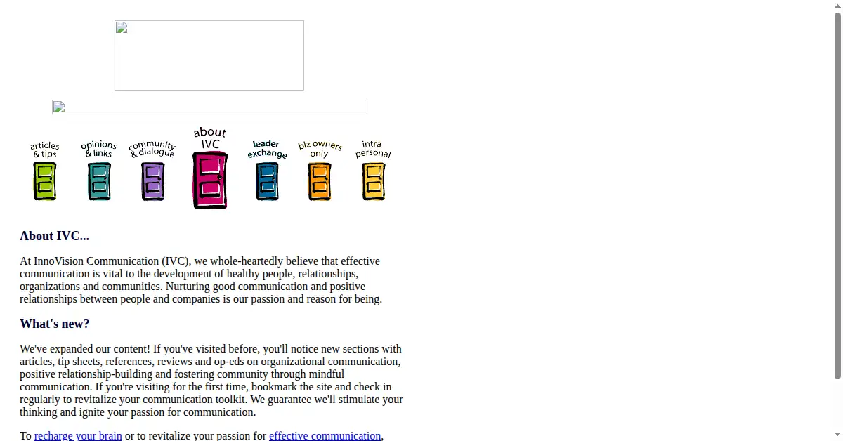 innovis.com as the Internet Archive first saved it, 12 Dec 1998