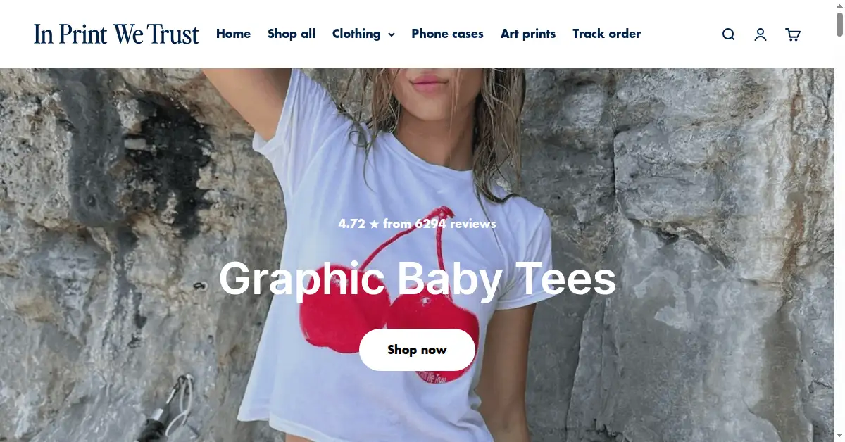 inprintwetrust.co as the Internet Archive first saved it, 21 Oct 2023