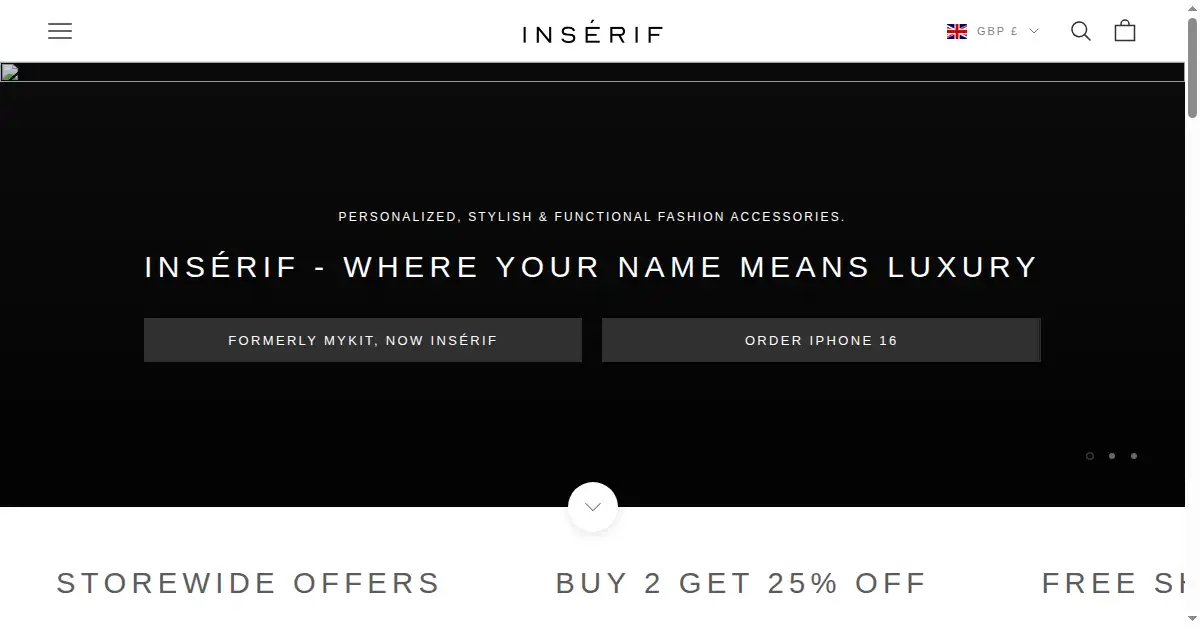inserif.com as the Internet Archive first saved it, 9 Sep 2024