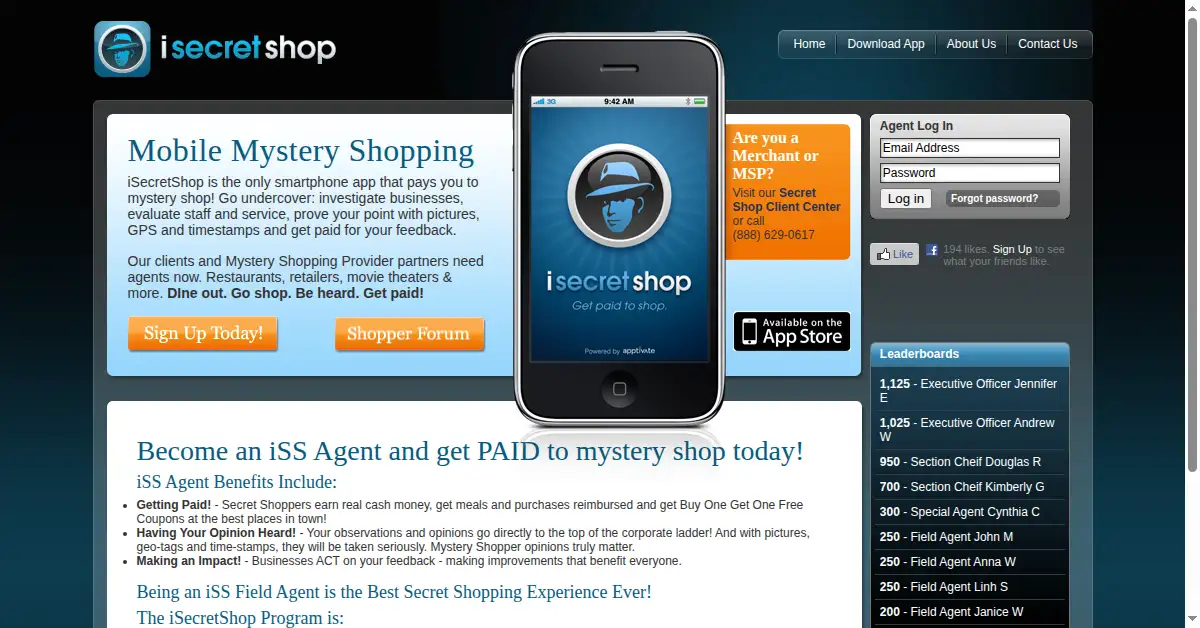 isecretshop.com as the Internet Archive first saved it, 2 Feb 2011