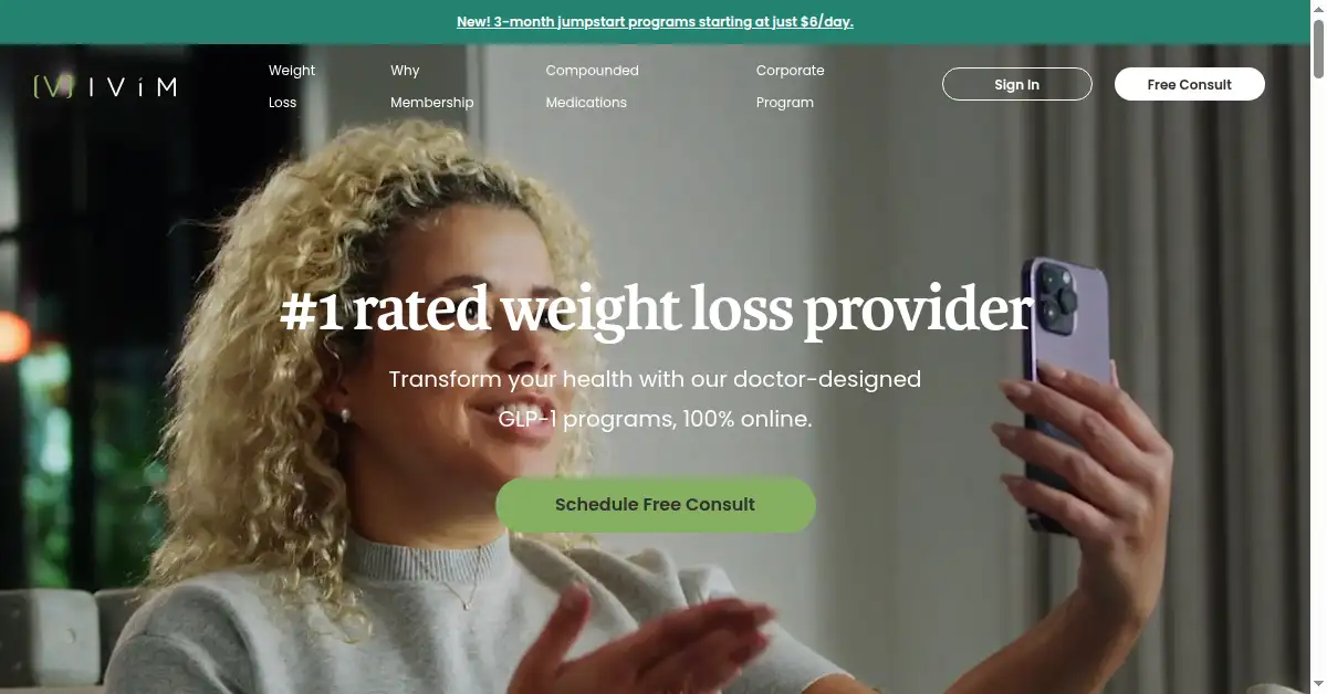 ivimhealth.com as the Internet Archive first saved it, 15 Jan 2025
