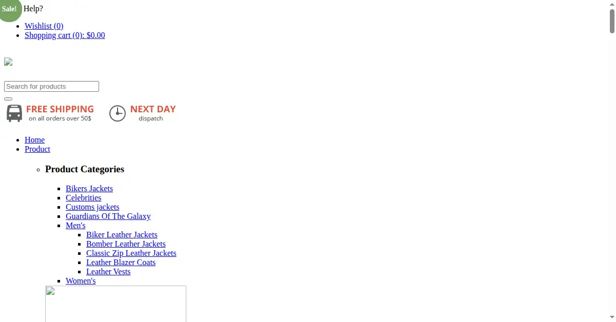 jacketsjunction.com as the Internet Archive first saved it, 3 Feb 2015