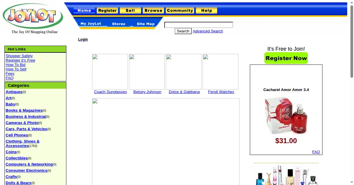 joylot.com as the Internet Archive first saved it, 7 Feb 2007