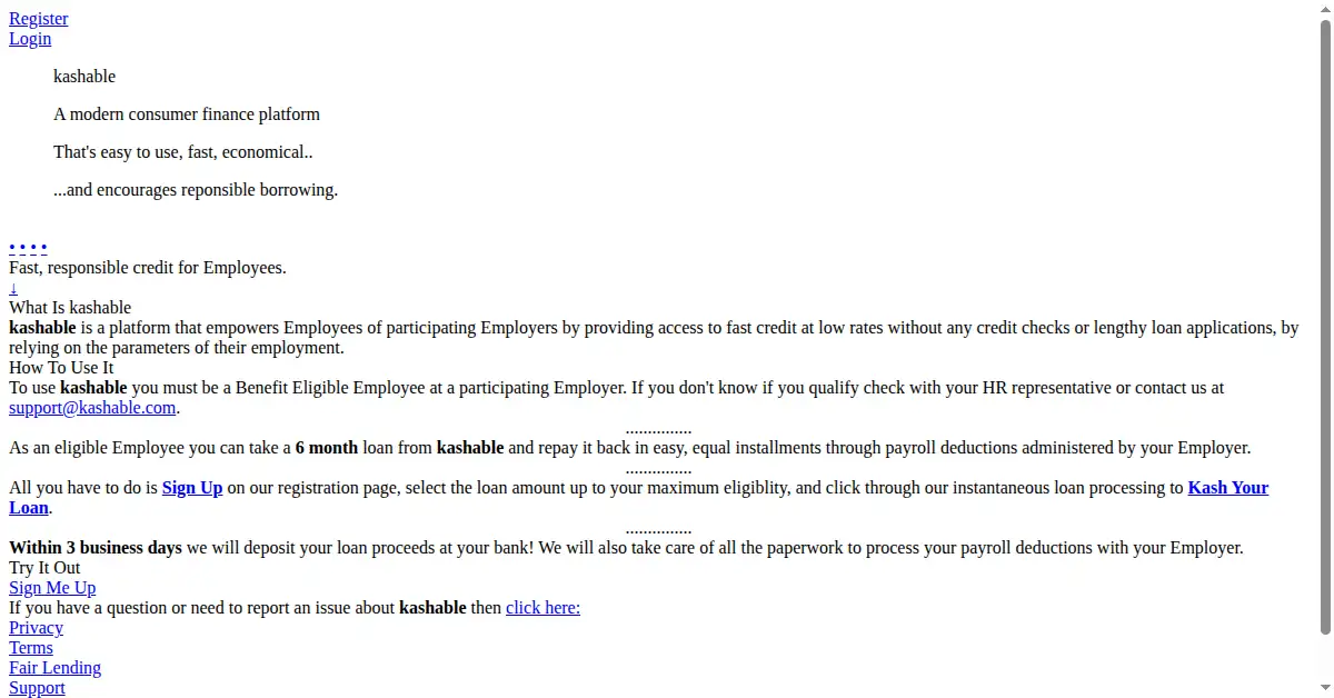 kashable.com as the Internet Archive first saved it, 31 Dec 2013