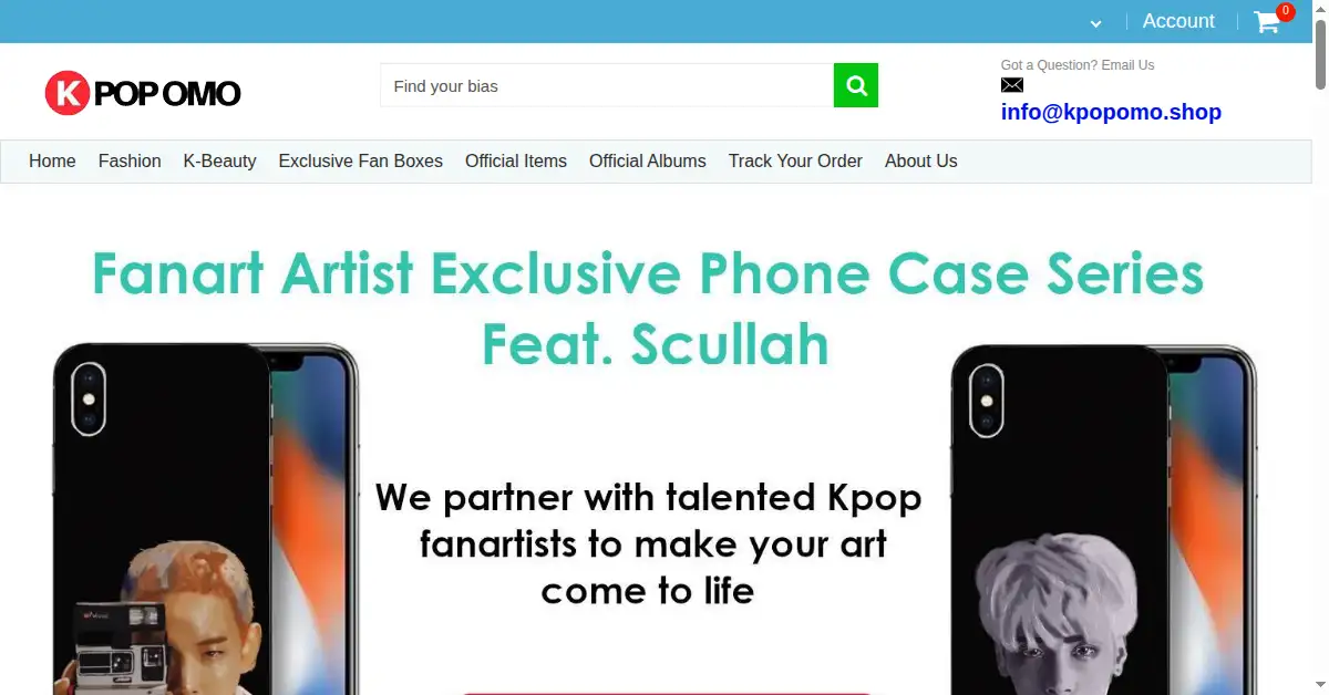 kpopomo.shop as the Internet Archive first saved it, 1 Sep 2018