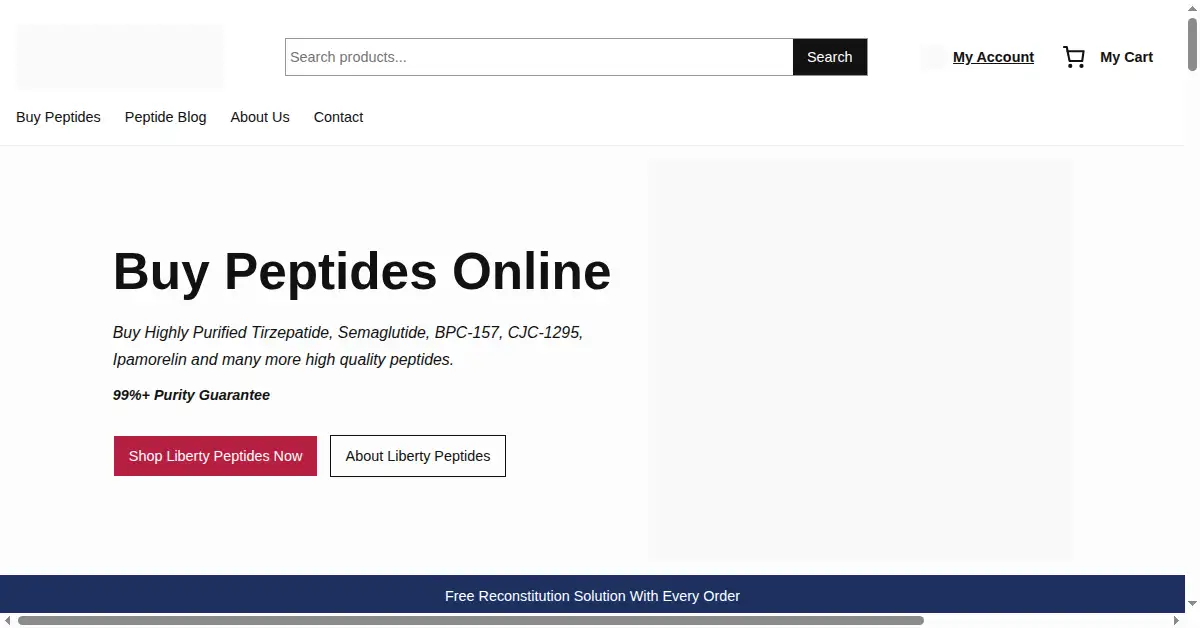 libertypeptides.com as the Internet Archive first saved it, 15 May 2024