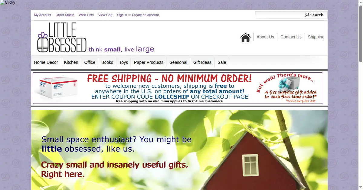 littleobsessed.com as the Internet Archive first saved it, 20 Nov 2013