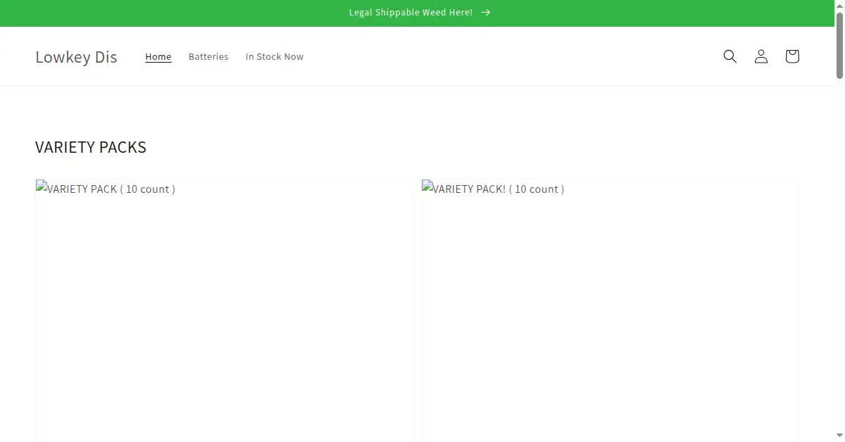 lowkeydis.com as the Internet Archive first saved it, 1 Jan 2022