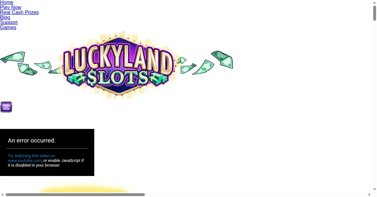 luckylandslots.com as the Internet Archive first saved it, 7 Feb 2019