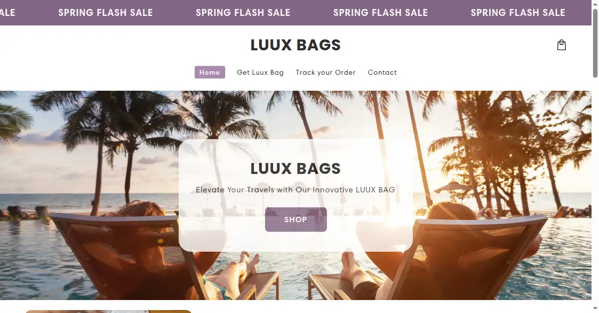 luuxbags.com as the Internet Archive first saved it, 20 May 2024