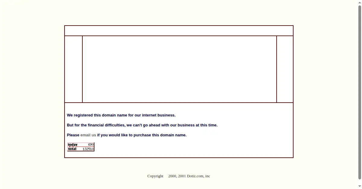 luxe.net as the Internet Archive first saved it, 21 Jul 2001
