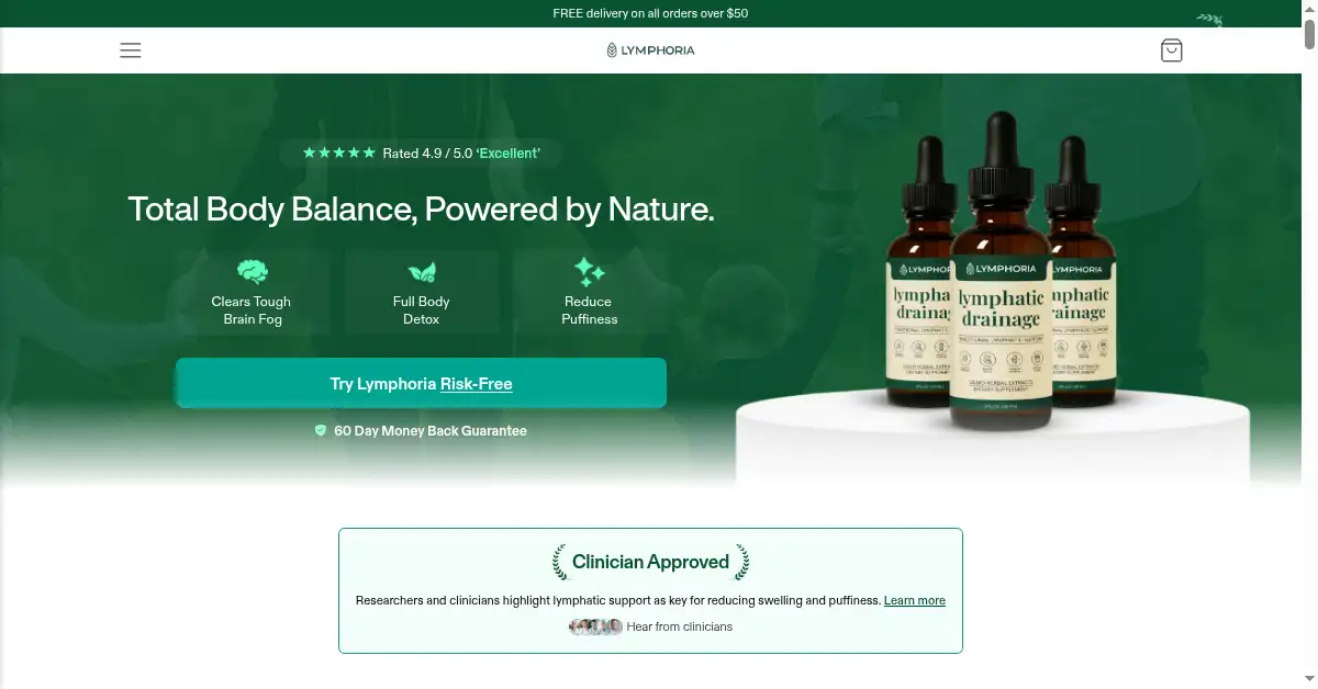 lymphoria.co as the Internet Archive first saved it, 9 Jan 2026