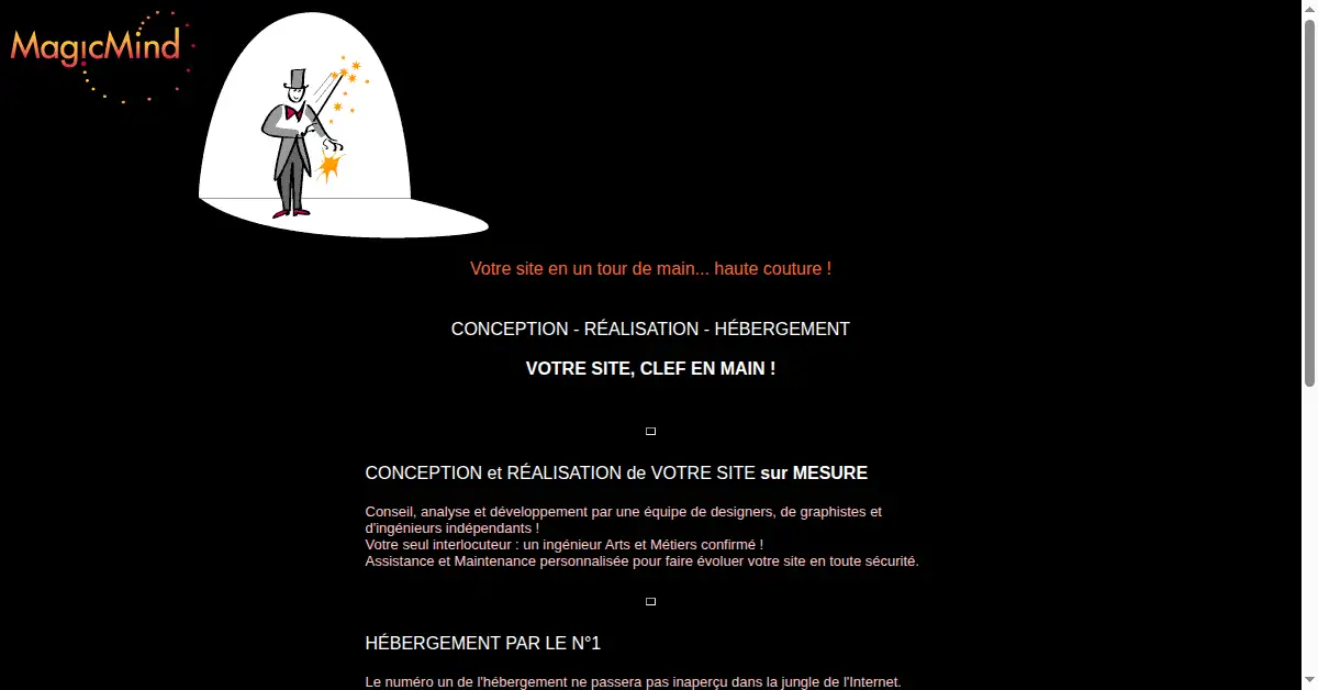 magicmind.com as the Internet Archive first saved it, 2 Mar 2001