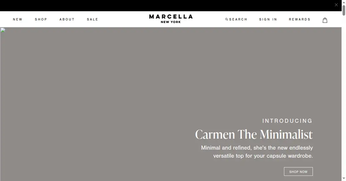 marcellanyc.com as the Internet Archive first saved it, 2 May 2021