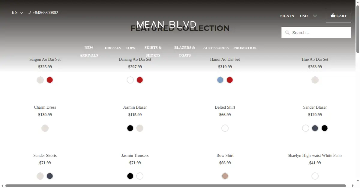 meanblvd.com as the Internet Archive first saved it, 12 Feb 2021