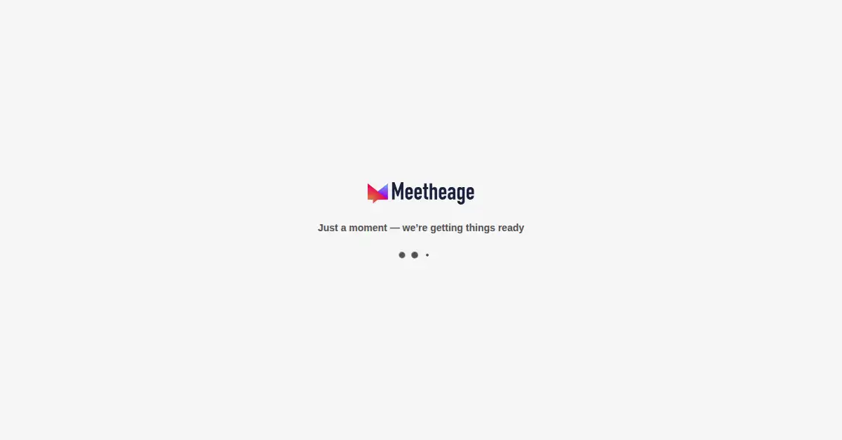 meetheage.com as the Internet Archive first saved it, 11 Mar 2024