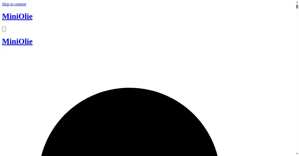 miniolie.com as the Internet Archive first saved it, 20 Feb 2021