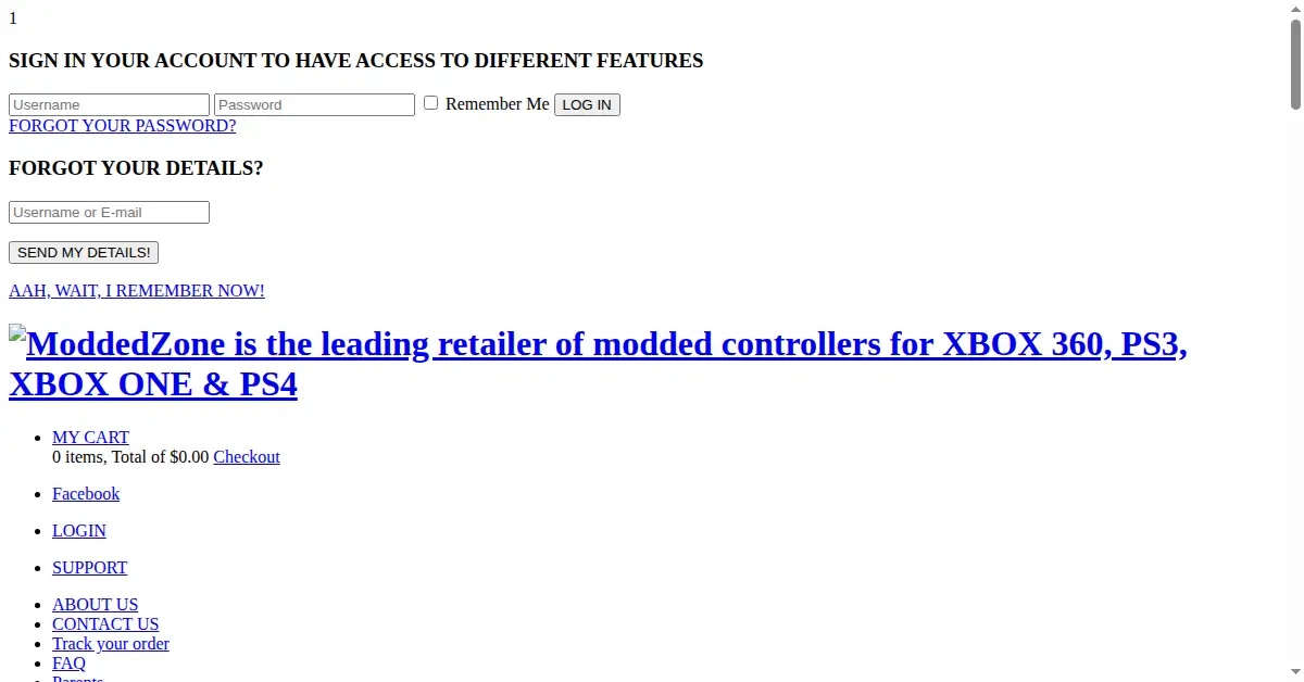 moddedzone.com as the Internet Archive first saved it, 26 Aug 2014