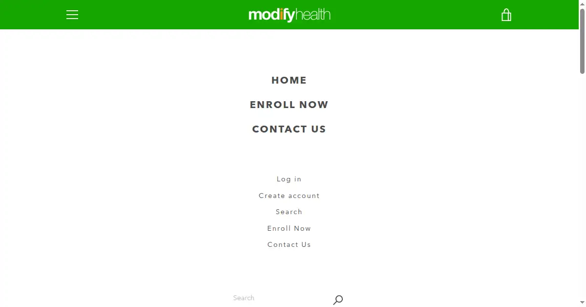 modifyhealth.com as the Internet Archive first saved it, 26 Aug 2018