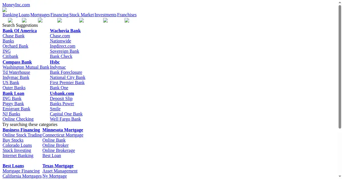 moneyinc.com as the Internet Archive first saved it, 14 Dec 2006