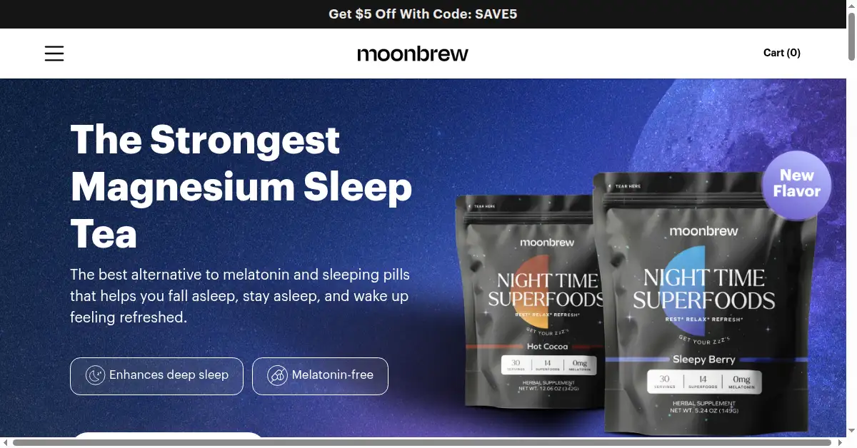moonbrew.co as the Internet Archive first saved it, 7 Aug 2024
