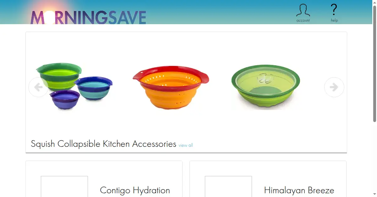 morningsave.com as the Internet Archive first saved it, 14 Aug 2015