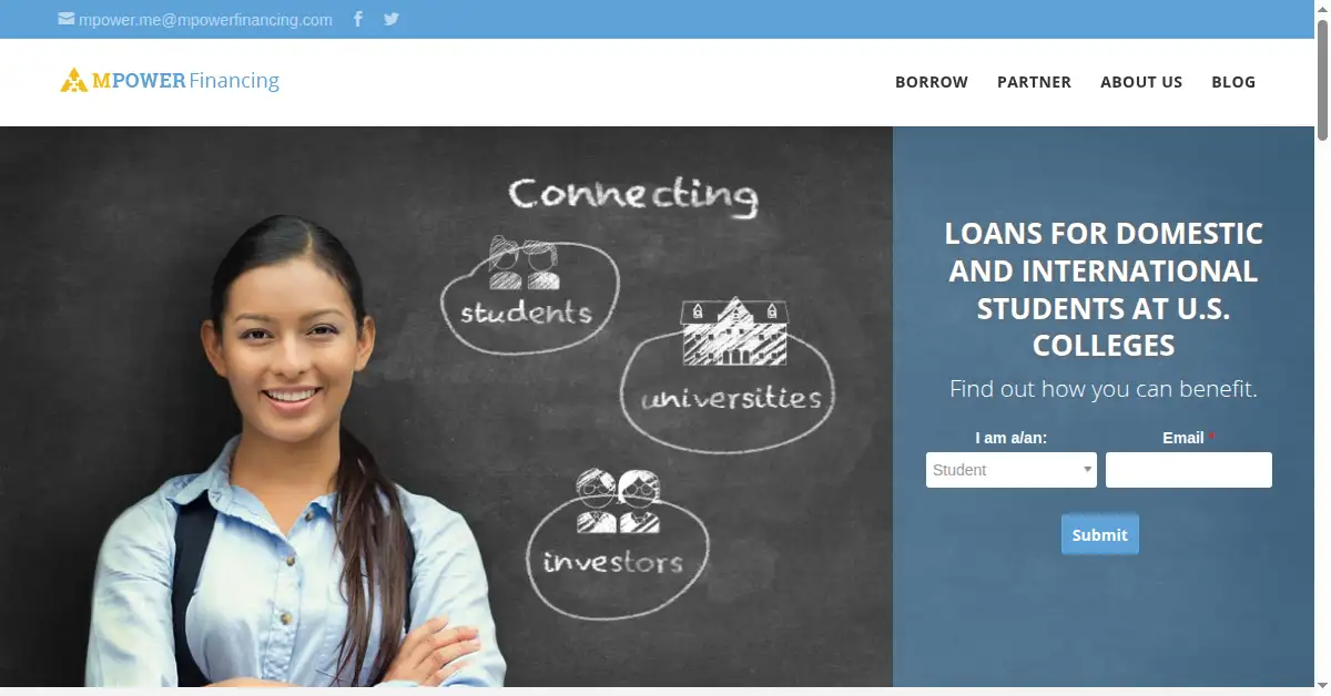 mpowerfinancing.com as the Internet Archive first saved it, 19 Mar 2015