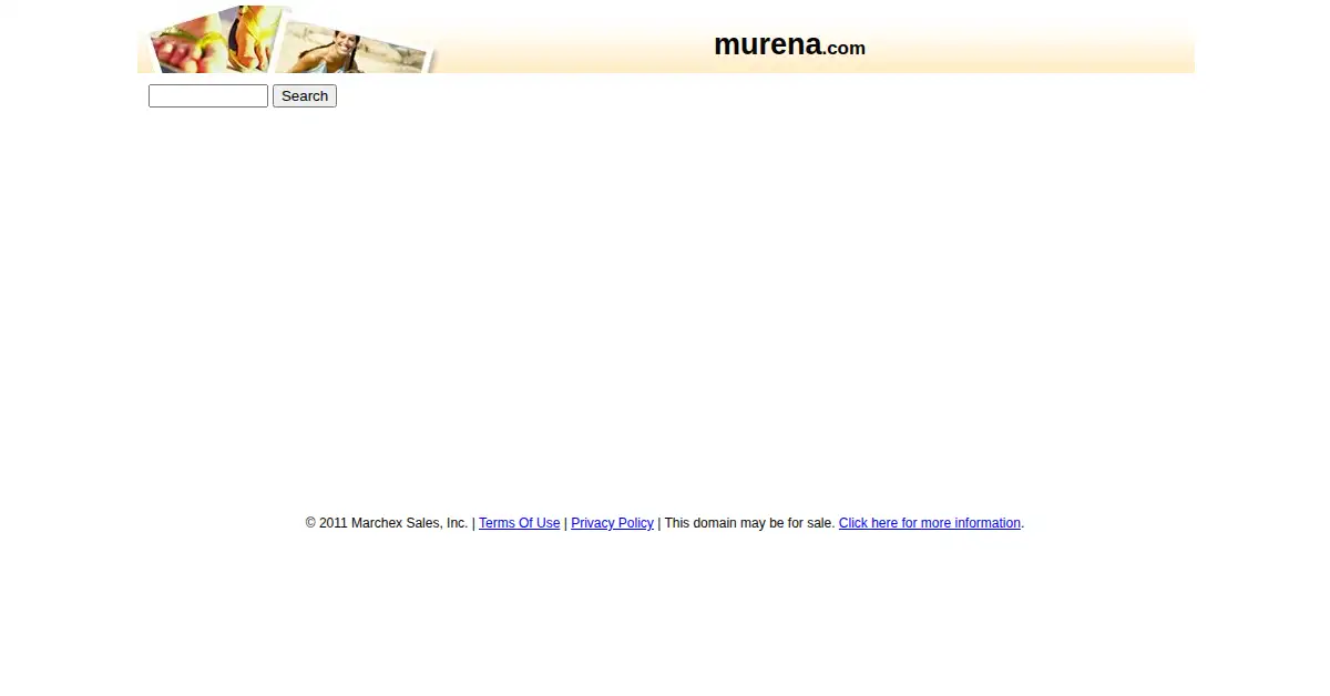 murena.com as the Internet Archive first saved it, 2 Feb 2011