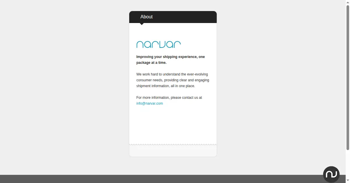 narvar.com as the Internet Archive first saved it, 2 Apr 2013