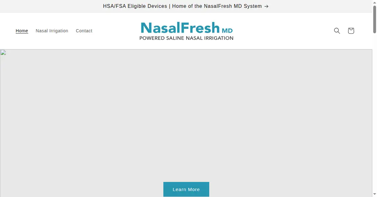 nasalfreshmd.com as the Internet Archive first saved it, 21 May 2024