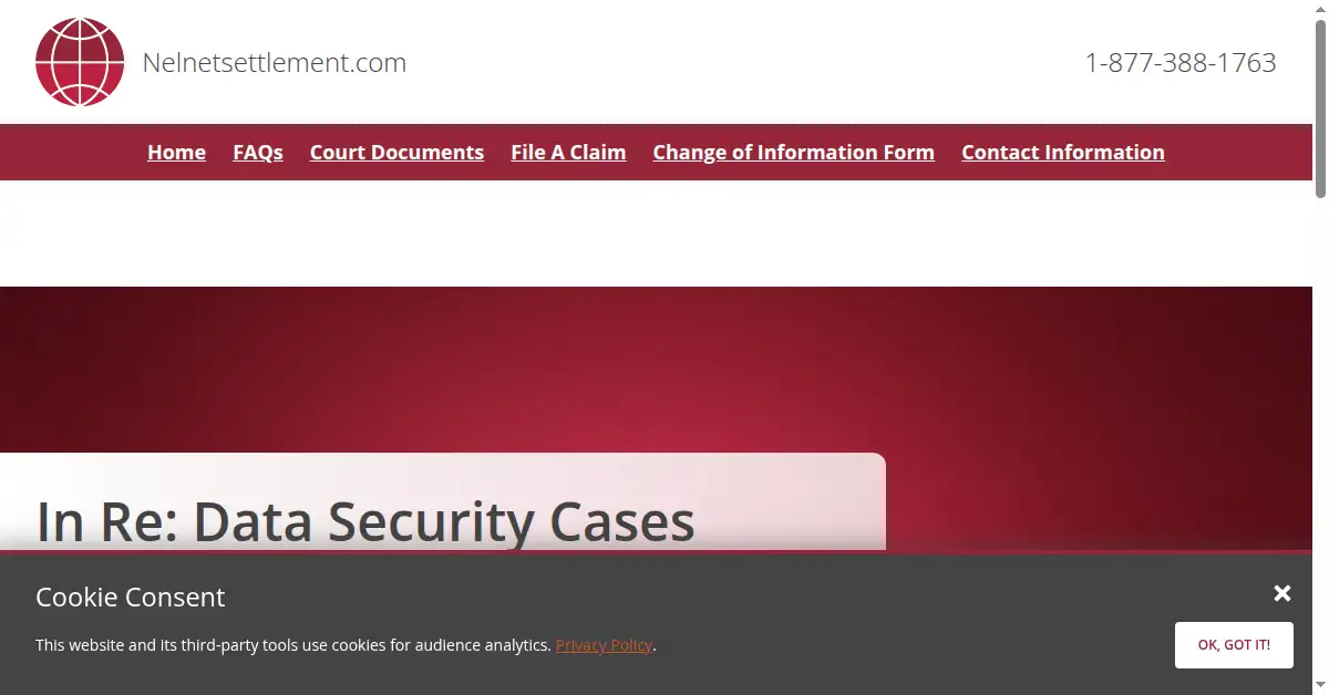 nelnetsettlement.com as the Internet Archive first saved it, 4 Jan 2026