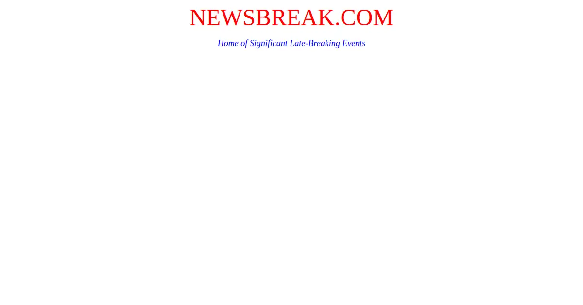 newsbreak.com as the Internet Archive first saved it, 5 Oct 1999